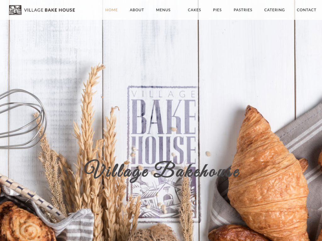 Village Bakehouse website homepage